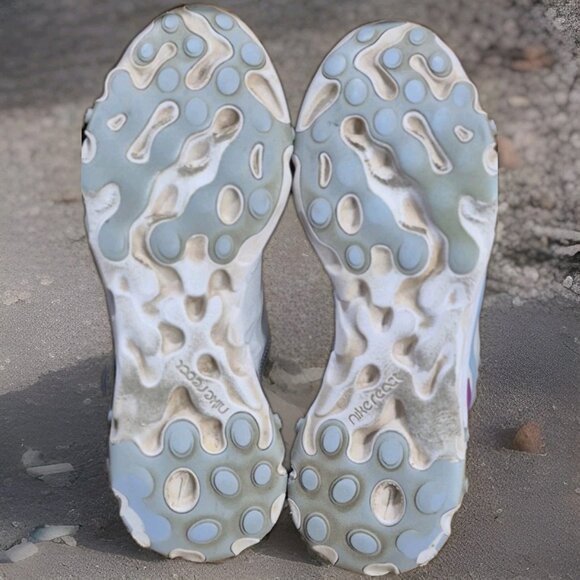 Nike React Element Psychic Blue Purple White Womens Shoes Sneakers Size 9 - Picture 7 of 8